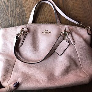 Authentic coach bag medium size blush color